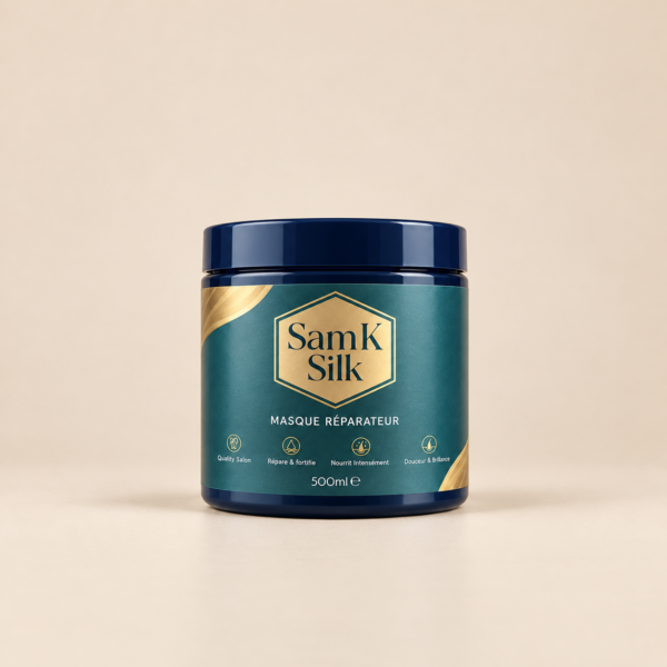 Masque Réparateur Cheveux Abîmés Collagène & Karité | Sam k Silk